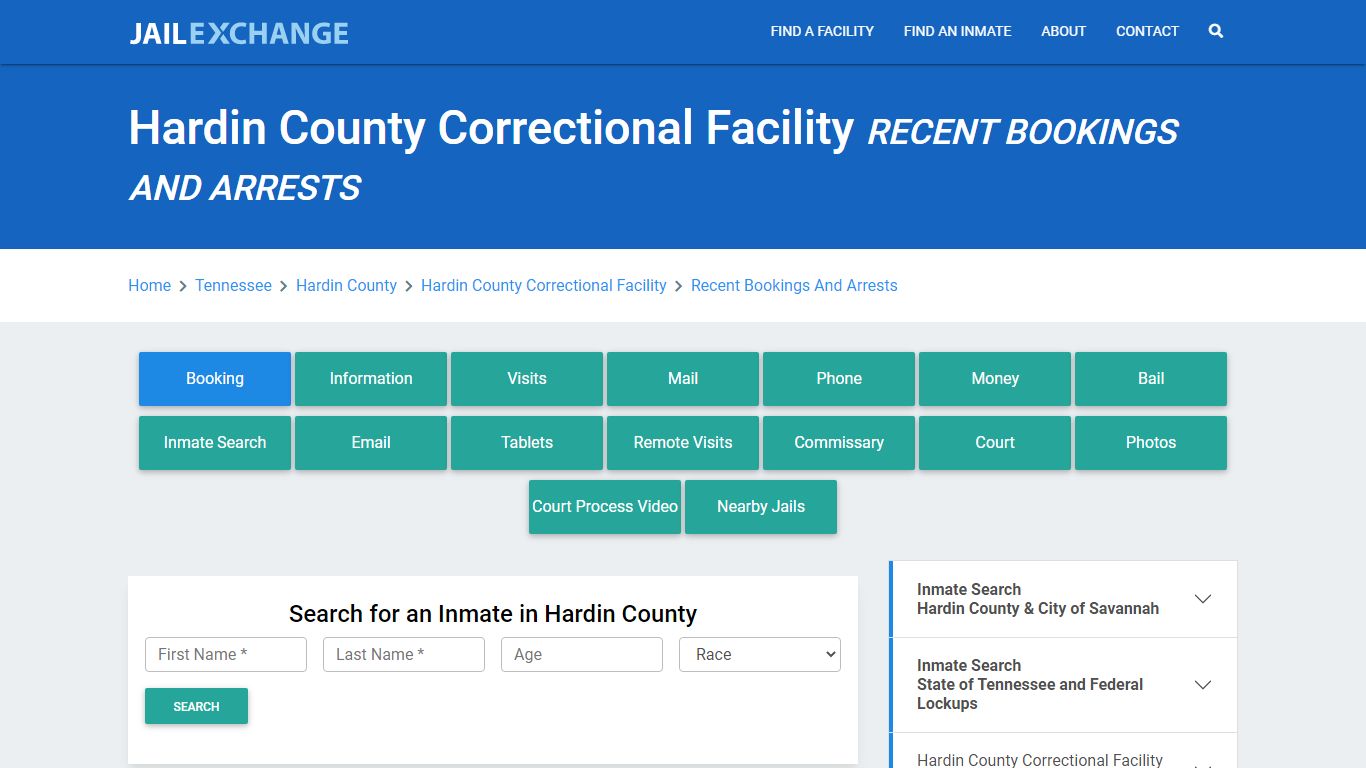 Hardin County Correctional Facility Recent Bookings And Arrests