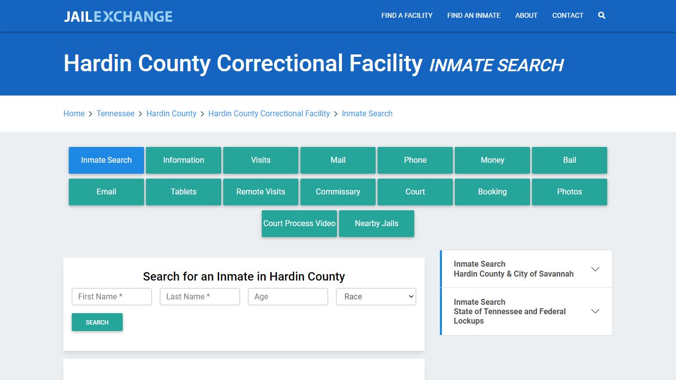 Hardin County Correctional Facility Inmate Search - Jail Exchange