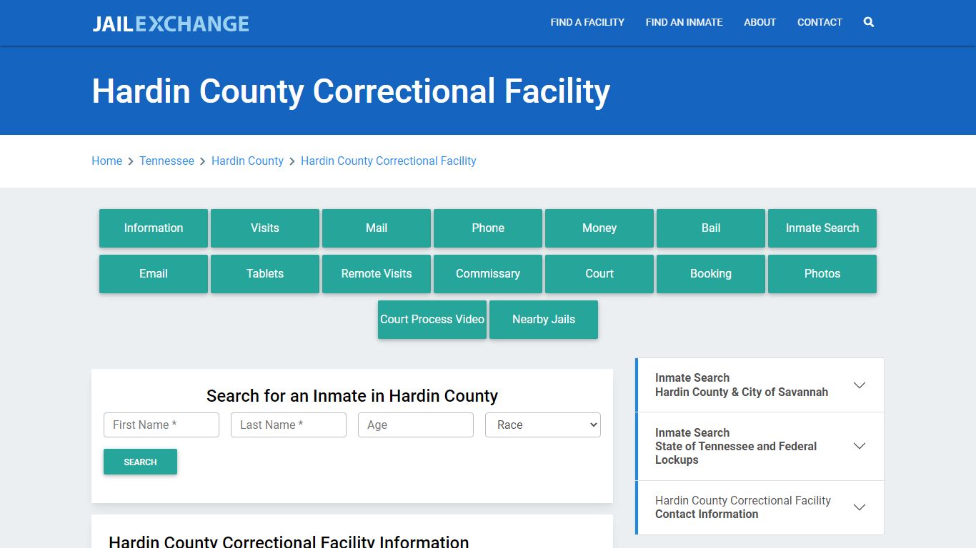 Hardin County Correctional Facility - Jail Exchange